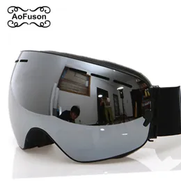 نظارات Goggles للتزلج ، 2023 العلامة التجارية الجديدة المحترفة المضادة للعدسة UV400 كبيرة من الرجال كرويين نساء نظارات التزلج على الجليد التزلج على الجليد