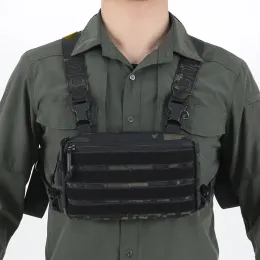 Сумки, тактический жилет, военный рюкзак, уличная водонепроницаемая нагрудная сумка, сумка на ремне для охоты и кемпинга, нейлоновая мужская сумка 1000D XA766Y