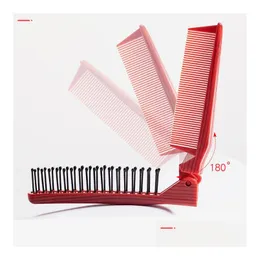 Hair Brushes Professional Antistatic Fold Tail Salon Folding Combs Hairdressing Brush Care Combing Sile Eufgp Fast Drop Delivery Produ Dheie