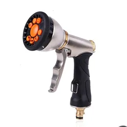 Mangueiras de jardim Higressure Water Spray Gun Car Washer Mangueira Garrafa Ing Sprinkler Limpeza 221116 Drop Delivery Esportes Ao Ar Livre Wat Otwbq