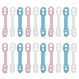 Hangers 20Pcs Silicone Windproof Laundry Hanging Buckle Anti-slip Fixed Lock Hanger Clothes Connector Hooks Outdoor Rack Clips