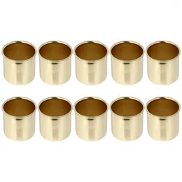 Mum Tutucular 10 PCS Metal Kupa Demir Tutucu Dekoratif Bardaklar Parti Cadılar Bayramı Ev DIY Basit Kaplar