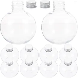 Vasen Wasserflaschen Kunststoff Saft Glühbirne Getränkebehälter Auslaufsicher Multifunktions-Mehrzweckgetränk Klar