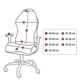 Чехлы на стулья Чехол для компьютера Игровой набор с геометрическим узором Эластичный ремень Легко устанавливается Моющийся Растягивающийся Ultimate