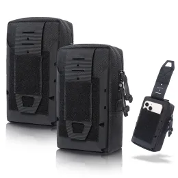 Torebki 1000D Podwójna warstwowa torebka telefoniczna wojskowa Molle System UILLE EDC Gadget Bag Outdoor Sport Pack Akcesorium Baga do paska