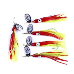 Esche esche 15 pezzi gonne di ricambio per polpo morbido 7.5G mosca calamari luminosi impianti di perforazione trolling esca pesca Spinner Sp026 Drop Delivery Sport Otakp