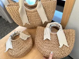 حقيبة شاطئ Straw Beach Bag Woody Luxury Designer Bag Crossbody Bags Bag Based Prespack Backpack Contte Counter Facs Women Women Bag Bags Woman Handbags Quality