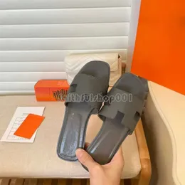 Üst Oran Sandal Sıras Terlik Deri Sandalet Yaz Tembel Tasarımcı Sandal Karikatür Açık Ayak Parmağı Flip Flip Flip Deri Lady Slaytlar Erkekler Kadın Ayakkabı 170