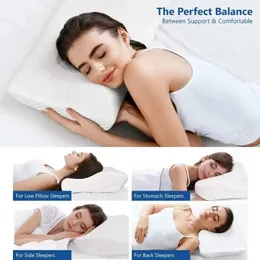 Memória Algodão Algodão Pillow Pillow Pescoço Proteção da coluna vertebral Lombar Pillow Pillow para travesseiros ortopédicos adormecidos1.Para travesseiro de algodão de memória