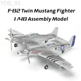 Aircraft Modle 4D Nowe przybysze 1/48 WW2 U.S F-82 Twin Mustang Fighter Assembly Model P-82 Plastikowe zabawki wojskowe YQ240401