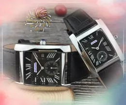 Pary Roman Dial Watches Auto Day Data Wysokiej jakości Relojes Ruch japoński kwarc Super Women Men Tank Solo Joker musi