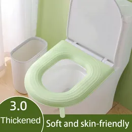 Capas de assento do vaso sanitário capa suja resistente durável adaptação multi-modelo macio e confortável todas as estações acessórios esteira