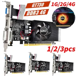 13PCS GT730 4GB DDR3 128ビットグラフィックカードVGA DVIポートPCIE20 16XコンピュータービデオGT610ホーム240318