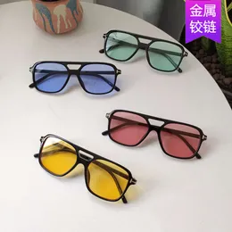 Designer de luxo clássico óculos de sol moda feminina novos óculos de sol 23 polegadas feixe duplo na moda quadrado uv 400 ao ar livre casual cem óculos