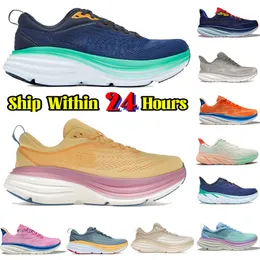 Clifton 9 Designer Running Shoes Homens Mulheres Bondi 8 Sapatilhas Uma Mulher Antracite Caminhada Sapato Respirável Mens Basquete Sneaker Outdoor Sports Trainers Tamanho 36-45