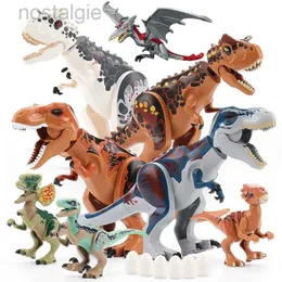 blocks Jurassic Dino World Large Dinosaurs figures bricks Building blocks velociraptor t-rex triceratops indominus rex toys for Kids 240401