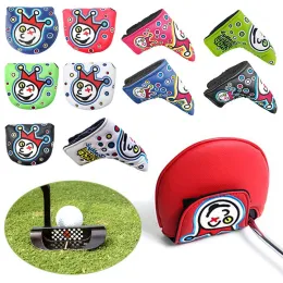 Andra golfprodukter pu golf putter headcover klistermärke spänne golf klubbhuvud täcker slitstarka universella antikollisionstryck sporttillbehör