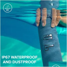 Przenośne głośniki 6 głośnik Bluetooth Powerf Dźwięk i głęboki bas IPX67 WaterproofaddustProof Drop Electronics Dhsqi