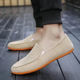 Sıradan Ayakkabı Erkek Bez İlkbahar ve Sonbahar Tuval Moda Loafers Erkekler Zapatos de Tela Günlük Para Hombres