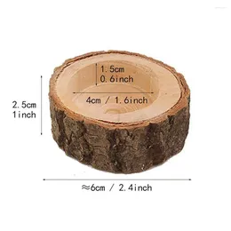 Portacandele Comodo vaso di fiori a forma di moncone Portacandele con ramo di albero stabile fatto a mano Bordo liscio