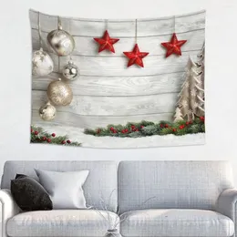 Tapestries Merry Christmas Santa Claus Gift Tapestry Wall Hanging Hippie Fabric Nordic Year Boho Home Decor For Living Room