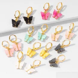 Ear Cuff 10 Colors Butterfly Ear Cuff Earrings Jewelry Fashion Acetate Edition Women Earring Pendant Accessories Drop Delivery Dhj36