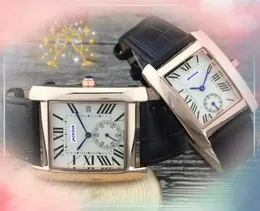 Couples Roman Dial Watches 28/34MM Elegant and Noble Diamond Japanese movement Quartz Super Luminous Women Men tank must two half pins designer lady clock Watch Gifts