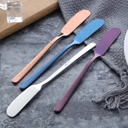 Edelstahl Buttermesser Käse Käsedessert Käse Spreeme Creme Messer Utensilien Besteck Dessertwerkzeuge Western Frühstückswerkzeugbutter -Messer Utensil für Desserts