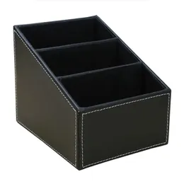 2024 2023 1st Leather Remote Control Organizer Telefon Desktop Storage Box Organizer Box Closet Organizer Storage Box trälåda - för - för