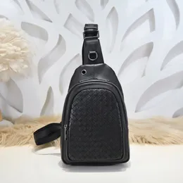 Top Quality Designer Arco Woven Mens Chest Bag Briefcase Handbag Intreciato Leather Shoulder Strap Adjustable Crossbody Bag, Women's Bag