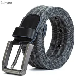 Cintos Ta Weo Mens Canvas Clip Buckle Juventude e Estudante Retro Cintura de Malha com Boa Qualidade Cinturones Para Las Mujeres Q240401