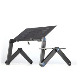 Professional Hand Tool Sets Aluminium Alloy Laptop Desk Folding Portable Table Notebook Stand Bed Sofa Tray Book Holder Drop Delivery Otega