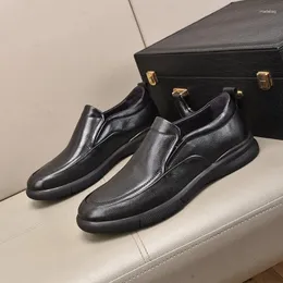 Sapatos casuais vendas diretas da fábrica outono camada de cabeça masculina couro de negócios para homens nos idosos macio dri