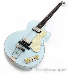 125 -årsjubileum 1950 Hofner Contemporary HCT 5002 Violin Club Bass Light Green Electric Guitar 30quot Short Scale White Pear5926906