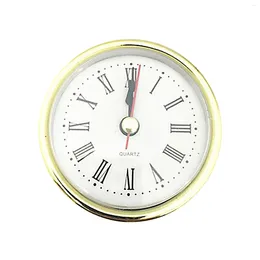 Настенные часы 80 мм/65 мм, римские цифры, домашняя круглая форма, пластиковая замена, бесшумная точная головка часов, вставка, кварцевый механизм, декор «сделай сам», классика