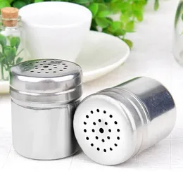 2024 Stainless Steel Spice Jar Dredge Salt Sugar Spice Pepper Shaker Seasoning Can Rotating Cover Multi-purpose Kitchen Tool spice jar for