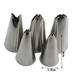 new 2024 5 Pcs Set Leaves Nozzles Stainless Steel Icing Piping Nozzles Tips Pastry Tips For Cake Decorating Pastry Fondant Tools 1. for cake