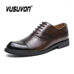 Scarpe casual Moda Uomo Oxford In pelle traspirante 38-46 Taglia Ragazzi Mocassini Nero Morbido Outdoor Inverno Ciabatte Dress Brogue Flats