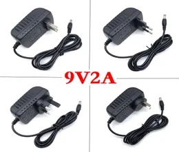 9V 2A DCAC Power Supply ABAP Adapter 110240V Charger Transfer Wall Adapter 55 X25mm USUKAUEU LED Light 1m cable1820651