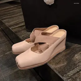 Pantofole Tacchi alti Donna Balletto Danza Ciabatte Scarpe Vestito Zeppe Sandali Estate Designer 2024 Infradito Pompe Mujer Presentazioni aziende produttrici giochi