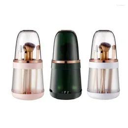 Storage Bottles Transparent Makeup Brush Box With Lid Eyebrow Pencil Beauty Stand Drop