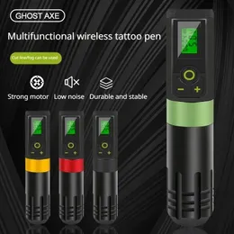 Professionelle kabellose Tattoo-Stiftmaschine, 2000 mAh, leistungsstarke digitale LED-Anzeige, geräuscharmer Motor, Körperkunst-Tattoo-Maschine, Maquillaje 240323