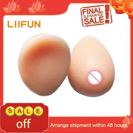 Almofada de mama liifun crossdresseing formas de mama de silicone realista peitos falsos para drag queen shemale travestismo cosplay 240330