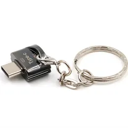 Type-C TF-kort mobilkortläsare USB3.0 Höghastighet Mini OTG Micro USB-adapter för att ansluta SLR-kamerakort