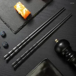 Chopsticks 1 par legering kinesiska nudlar återanvändbara stick japanska trollstavar koreanska sushi