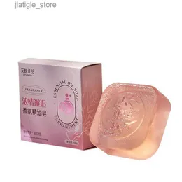 Sabão artesanal G Rose Óleo essencial Cuidado com a pele natural Handmade Bavish Bath Bath Two-in-One Herb Essence Soap Y240401