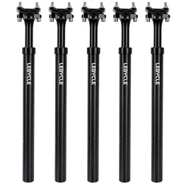 Lebycle MTB Bisiklet Alüminyum Alaşım 400mm Şok Emici Seatpost Ayarlanabilir Süspansiyon Koltuğu Post Seyahat 50mm 240325