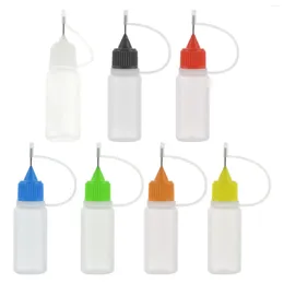 Storage Bottles 10Pcs Fine Tip Glue Empty Liquid Squeeze Bottle For Acrylic Painting Applications DIY Crafts