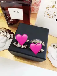 Orecchini a bottone con perle di cristallo Orecchini a bottone per donne Designer Gioielli di moda Regalo per gli amanti del matrimonio con borsa di flanella