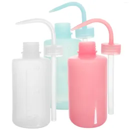 Storage Bottles Wash Squeeze Bottle Watering Can With Bend Mouth For Eyelash Extension Label Gardening 3pcs